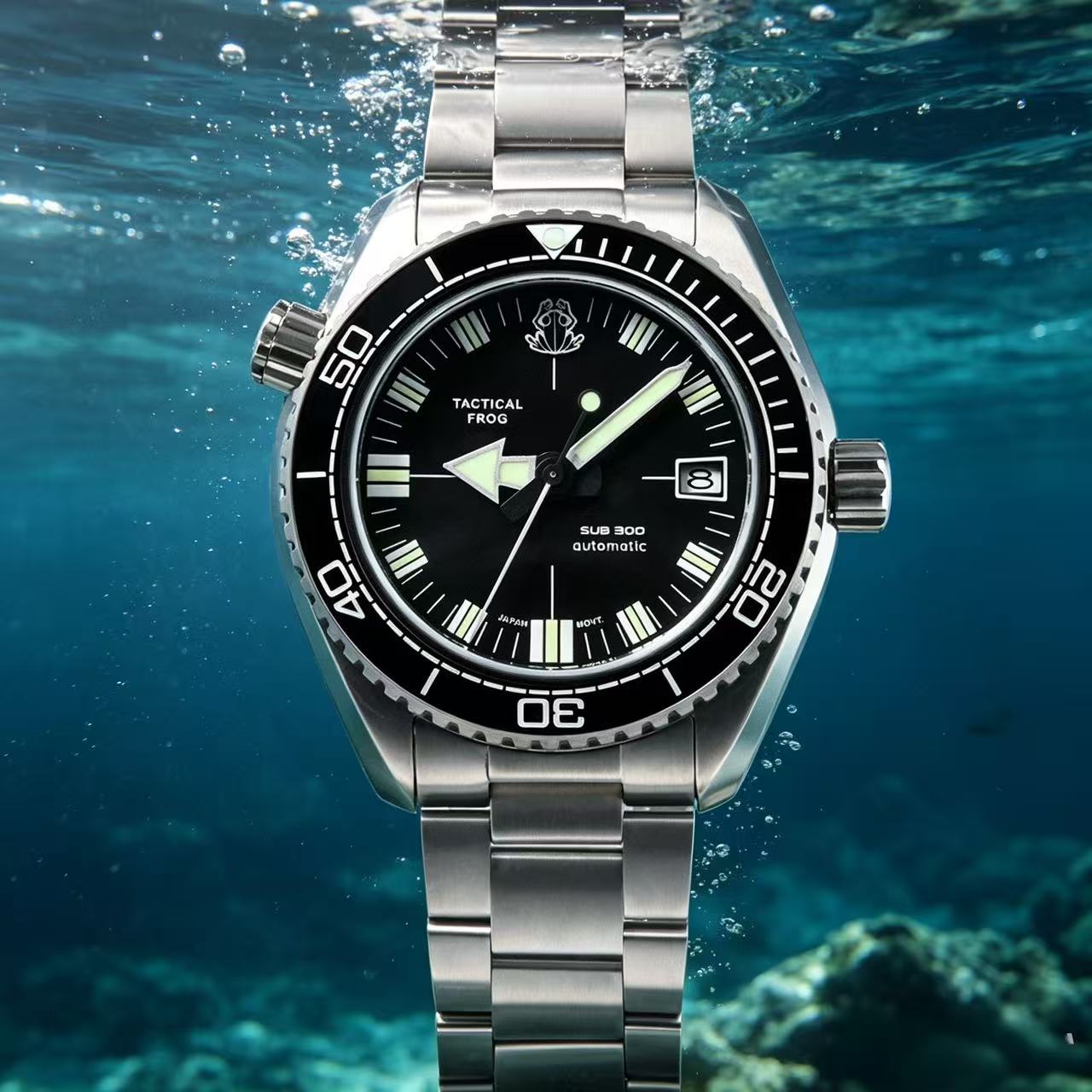 Diver Watch 300M - Jam Tangan Otomatis Pria Baru Tactical