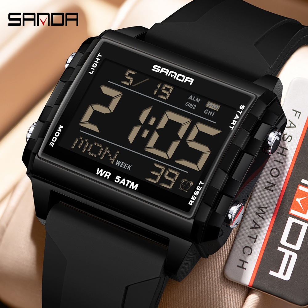 Luxury Watch Brands In World - SANDA Jam Tangan LED Modis Bermerek