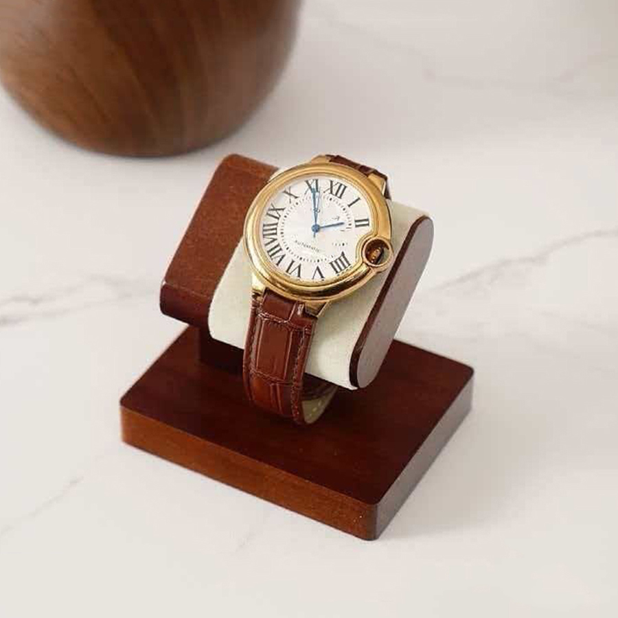 Luxury Watch Shop - Stand Display Jam Tangan Kayu Solid,