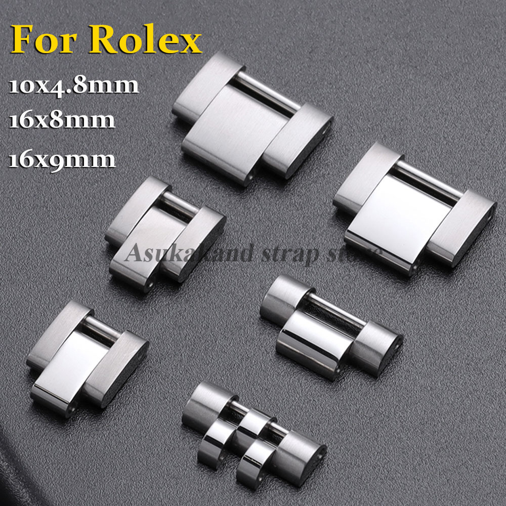 Luxury Watch Logos - 16x8mm/16x9mm/10x4.8mm Sambungan Ekstensi Logam untuk Tali