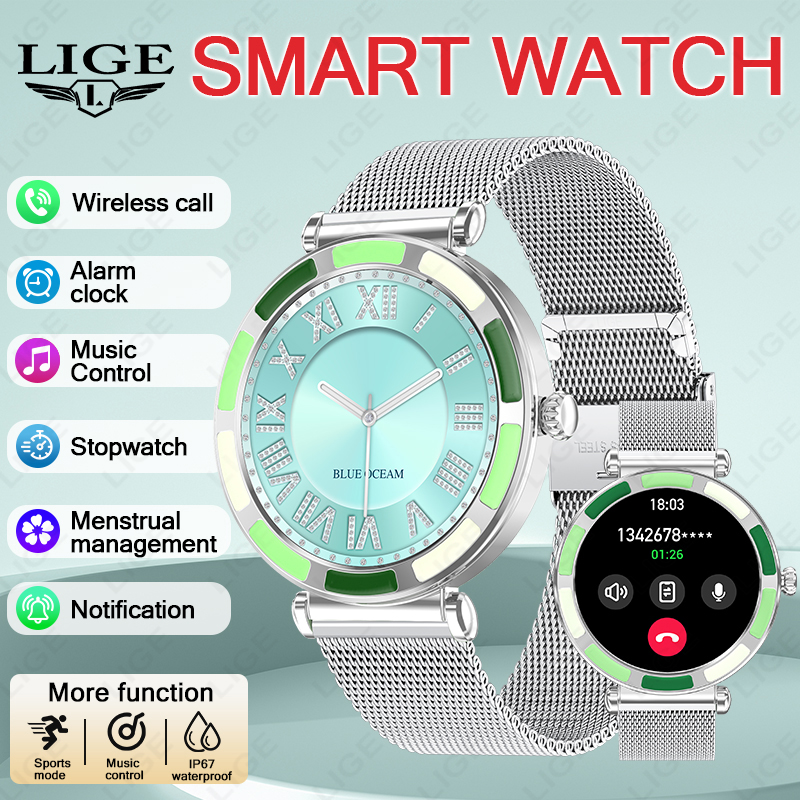 Luxury Watch On Wrist - LIGE Jam Tangan Pintar Wanita Mewah