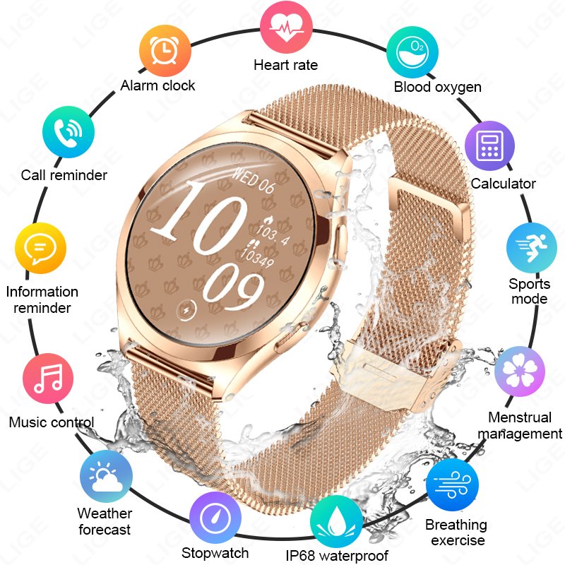 Luxury Watch On Wrist - LIGE Jam Tangan Pintar Mewah untuk