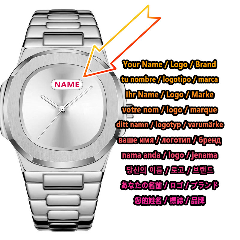 Luxury Watch Logos - Jam Tangan Quartz Pria Logo Kustom