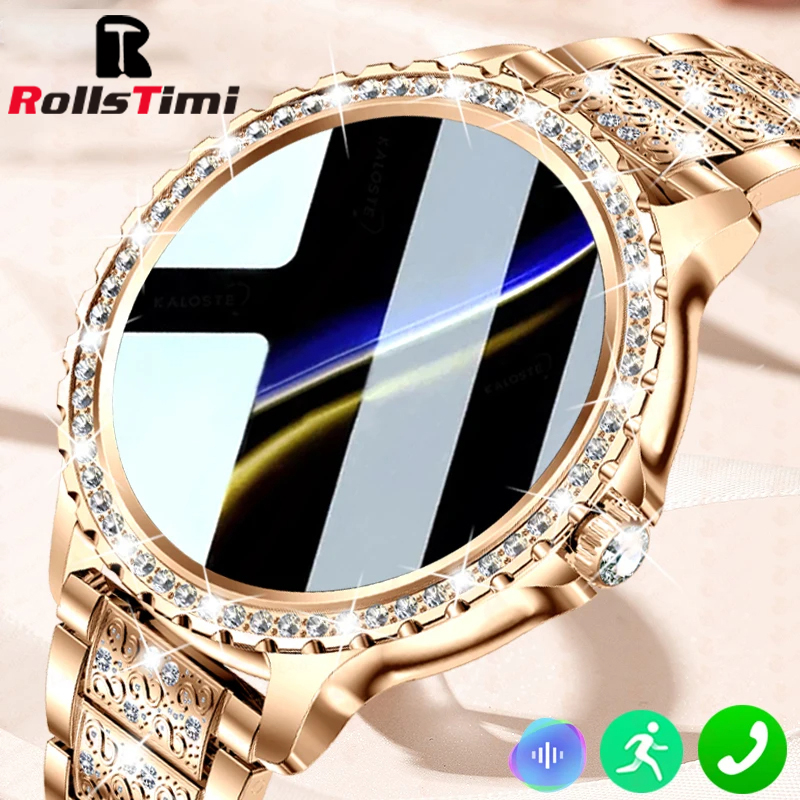 Luxury Watch On Wrist - Jam tangan pintar wanita emas, arloji
