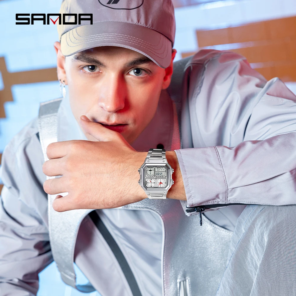 SANDA 6257 jam tangan elektron - Luxury Watch Shop ulasan dan harga