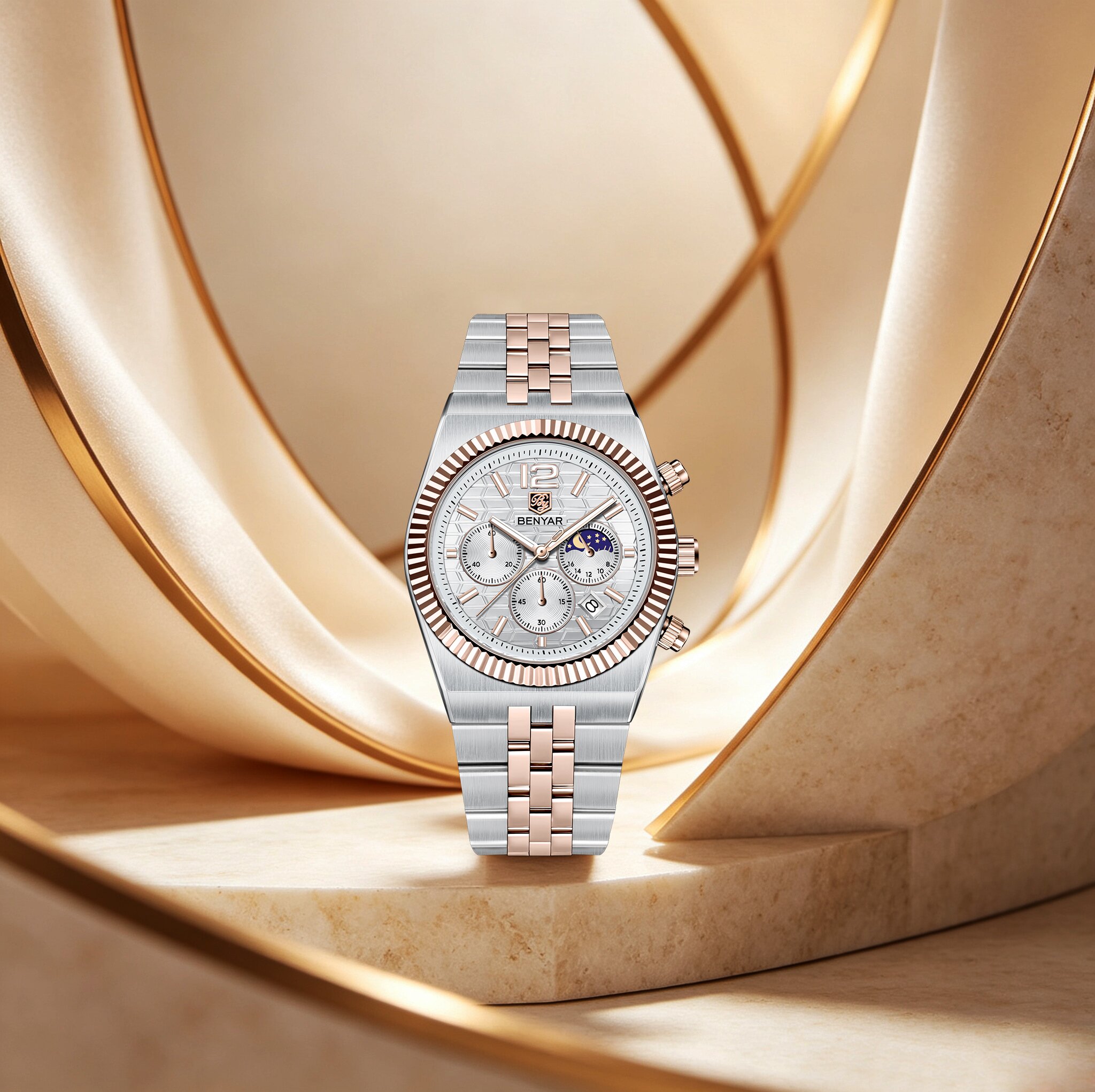 Jam Tangan Pria BENYAR Mewah D - Luxury Watch Wallpaper ulasan dan harga