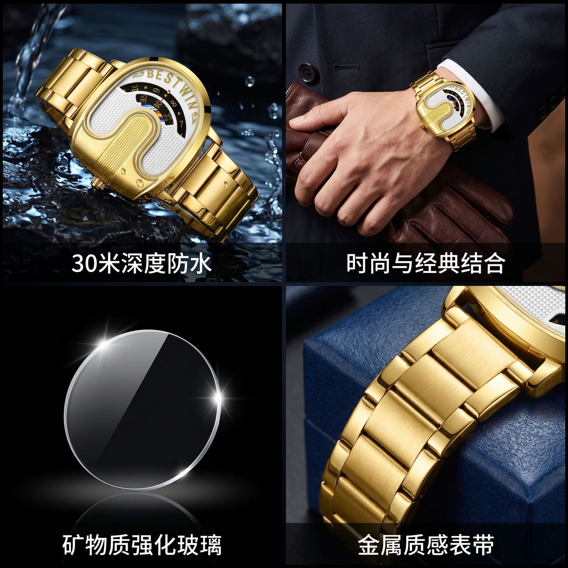 Jam Tangan Pria Mewah Merk Gol - Luxury Watch Quality ulasan dan harga