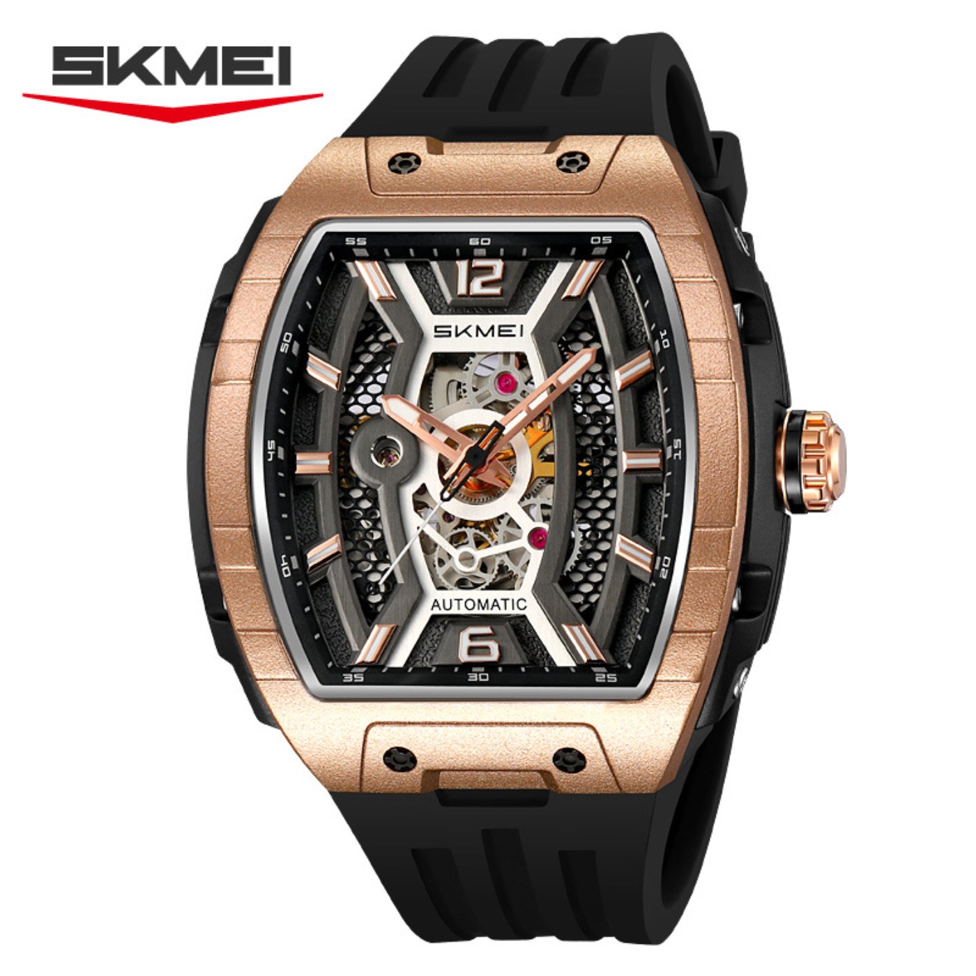 Jam Tangan Otomatis Pria Rose  - Luxury Watch Gold ulasan dan harga