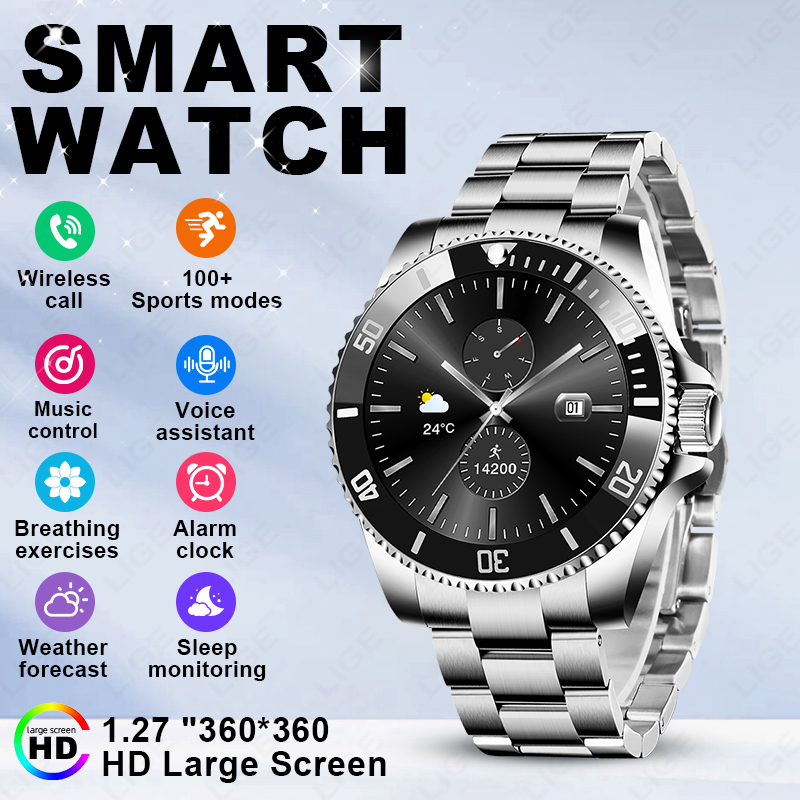 LIGE 2026 Jam Tangan Pintar La - Luxury Watch On Wrist ulasan dan harga