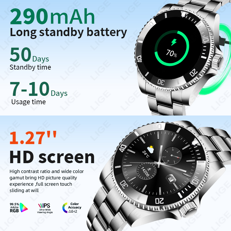 LIGE 2026 Jam Tangan Pintar La - Luxury Watch On Wrist ulasan dan harga