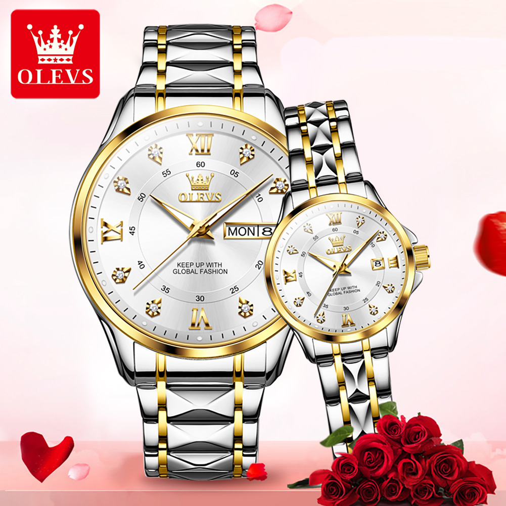 OLEVS 2906 Jam Tangan Pasangan - Luxury Watch Uk ulasan dan harga