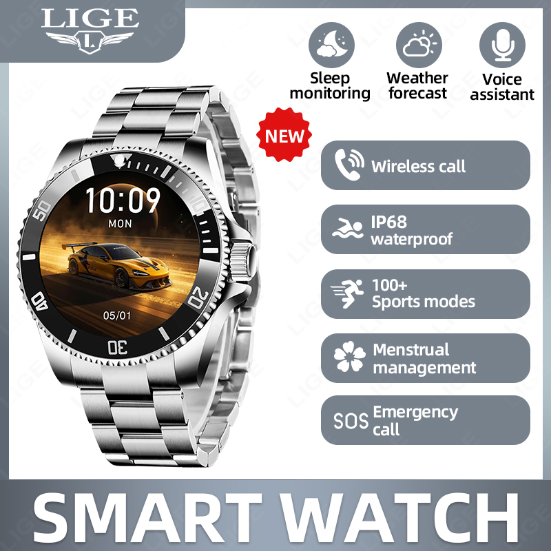 LIGE Jam Tangan Pintar Bisnis  - Luxury Watch On Wrist ulasan dan harga