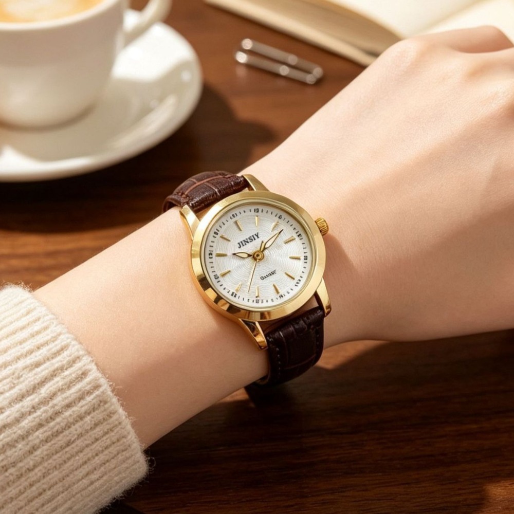 Jam Tangan Quartz Tali Kulit F - Luxury Watch Leather Strap ulasan dan harga