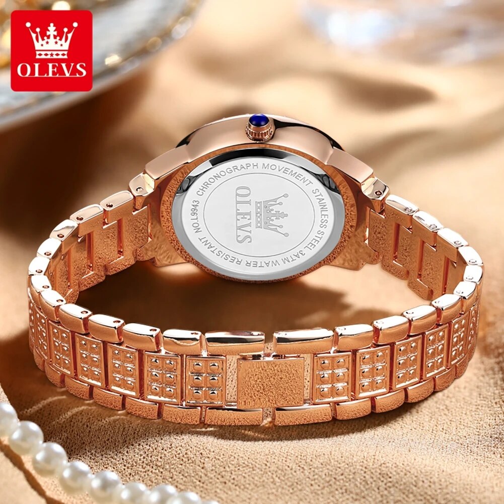 OLEVS jam tangan kuarsa wanita - Luxury Watch Diamond ulasan dan harga