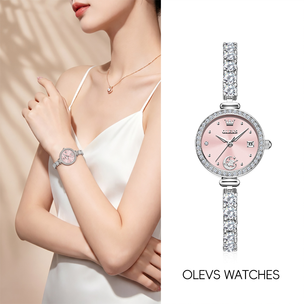 Jam Tangan Wanita OLEVS 2998 A - Luxury Watch Logos ulasan dan harga
