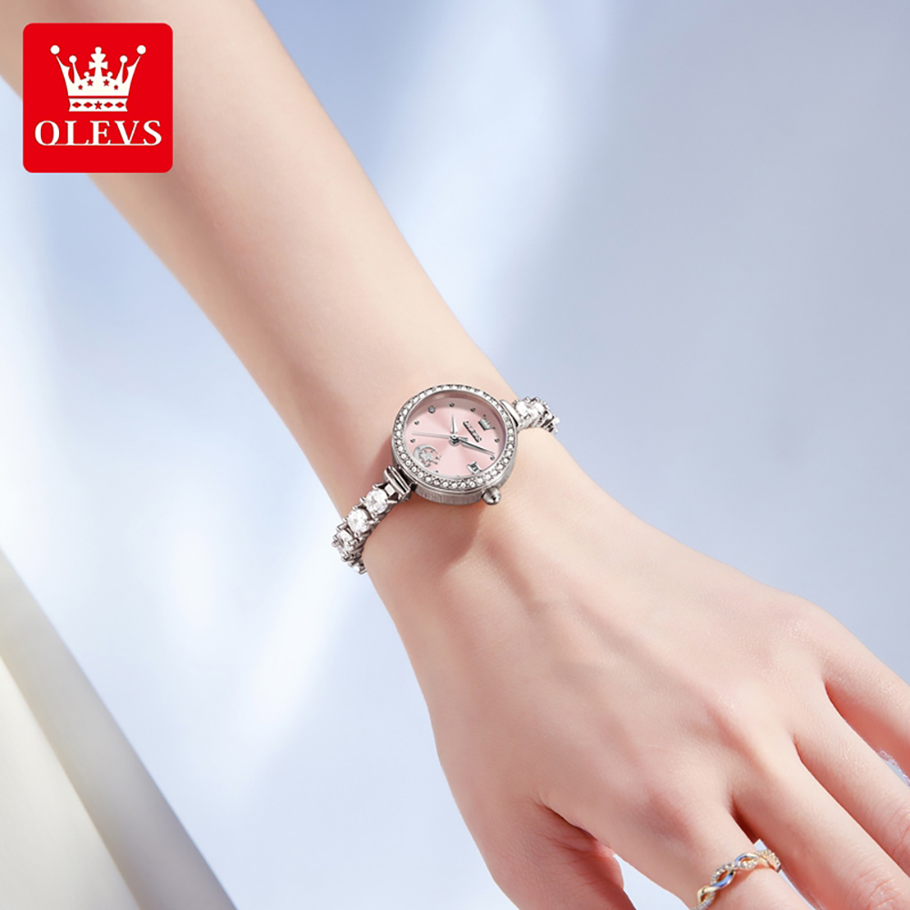 Jam Tangan Wanita OLEVS 2998 A - Luxury Watch Logos ulasan dan harga