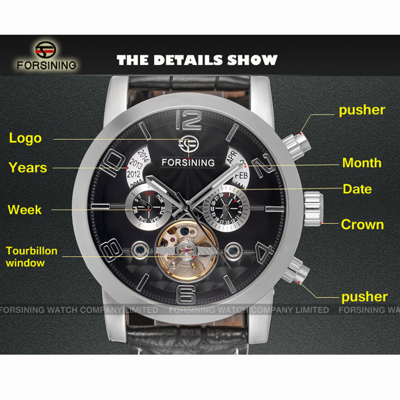 Forsining jam tangan mekanis p - Regulator Display Watch ulasan dan harga