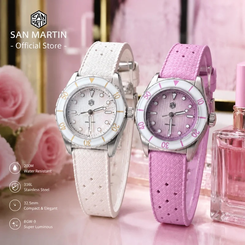 Jam Tangan Wanita San Martin 3 - Sapphire Crystal Display ulasan dan harga