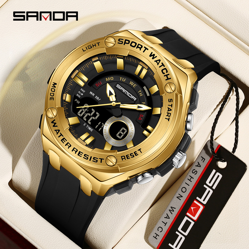 SANDA Jam Tangan Kuarsa Elektr - Luxury Watch Shop ulasan dan harga