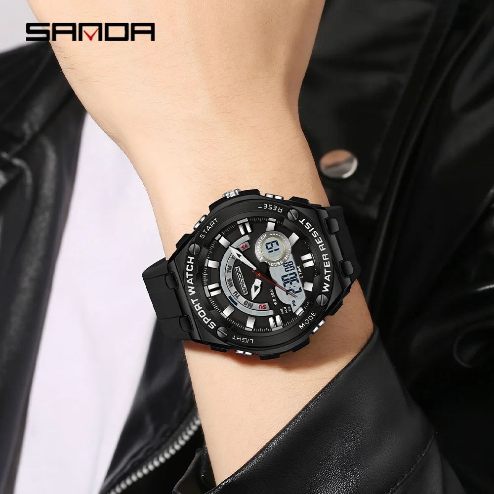 SANDA Jam Tangan Kuarsa Elektr - Luxury Watch Shop ulasan dan harga