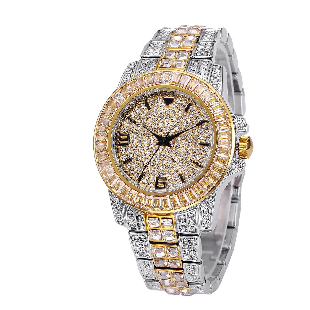 Jam Tangan Quartz Batu Mewah u - Luxury Watch Gold ulasan dan harga