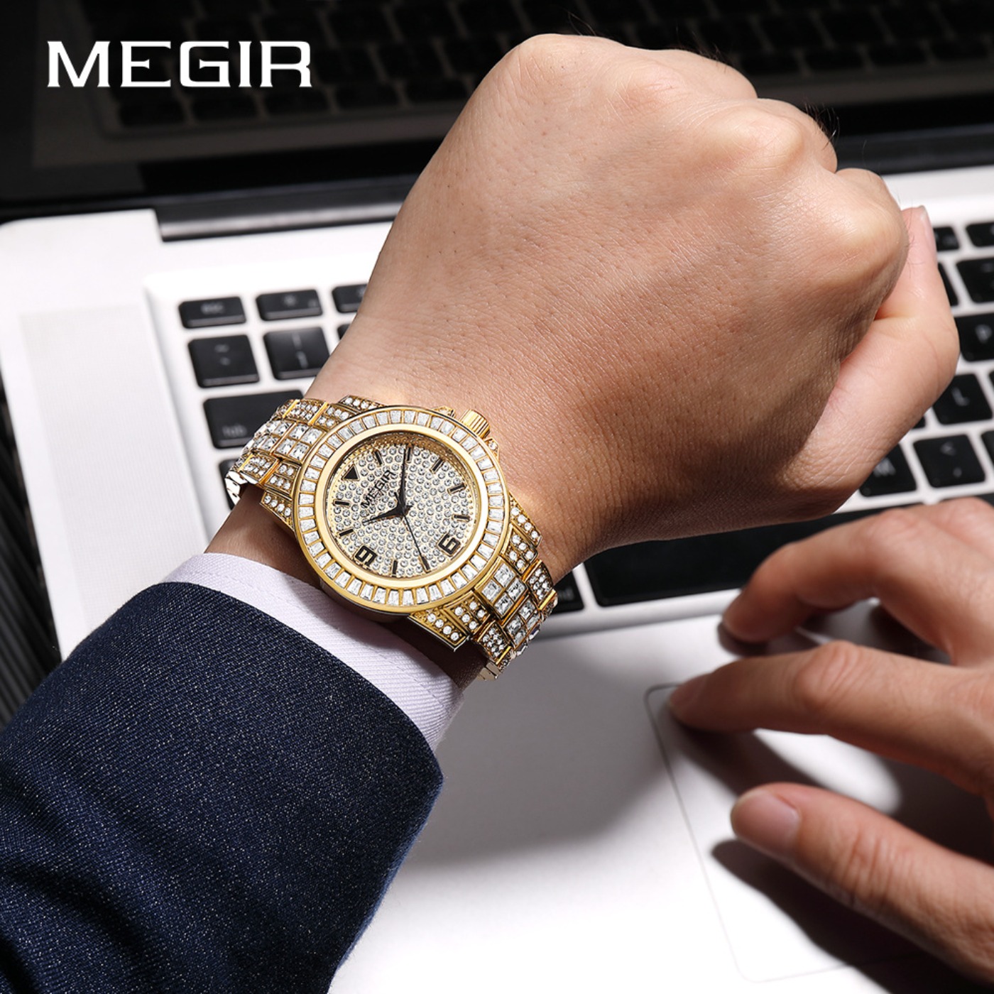 MEGIR Jam Tangan Berlian Mewah - Luxury Watch Diamond ulasan dan harga
