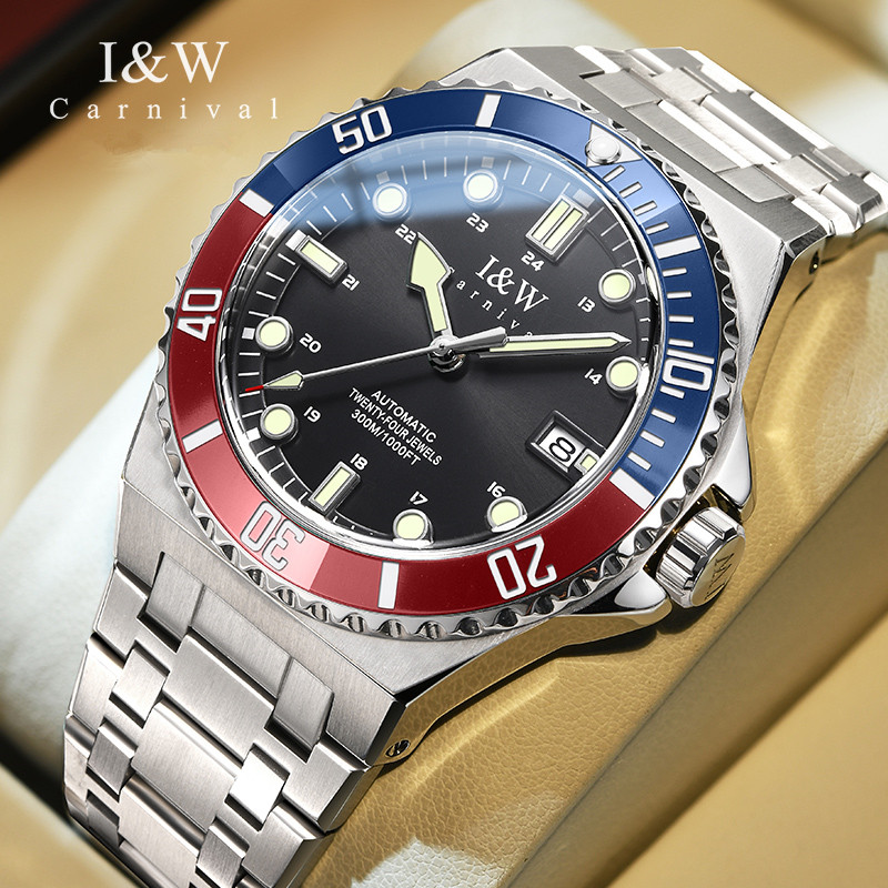 Jam Tangan Mekanis Tahan Air 3 - Diver Watch 300M ulasan dan harga