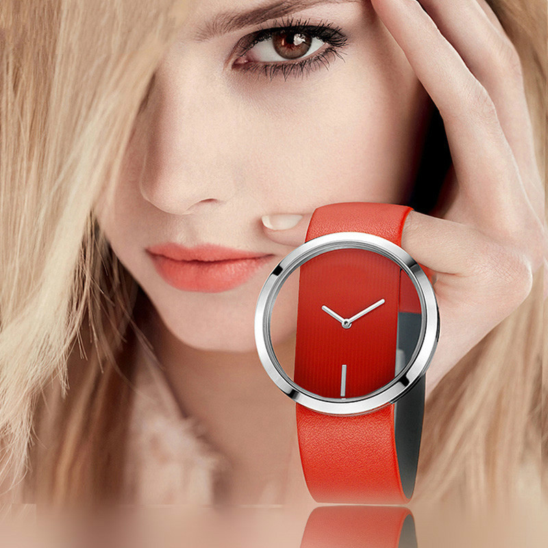 Wanita Jam Tangan Atas Merek M - Luxury Watch Leather Strap ulasan dan harga