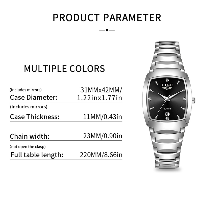 LIGE Jam Tangan Wanita Bisnis  - Luxury Women'S Watch ulasan dan harga