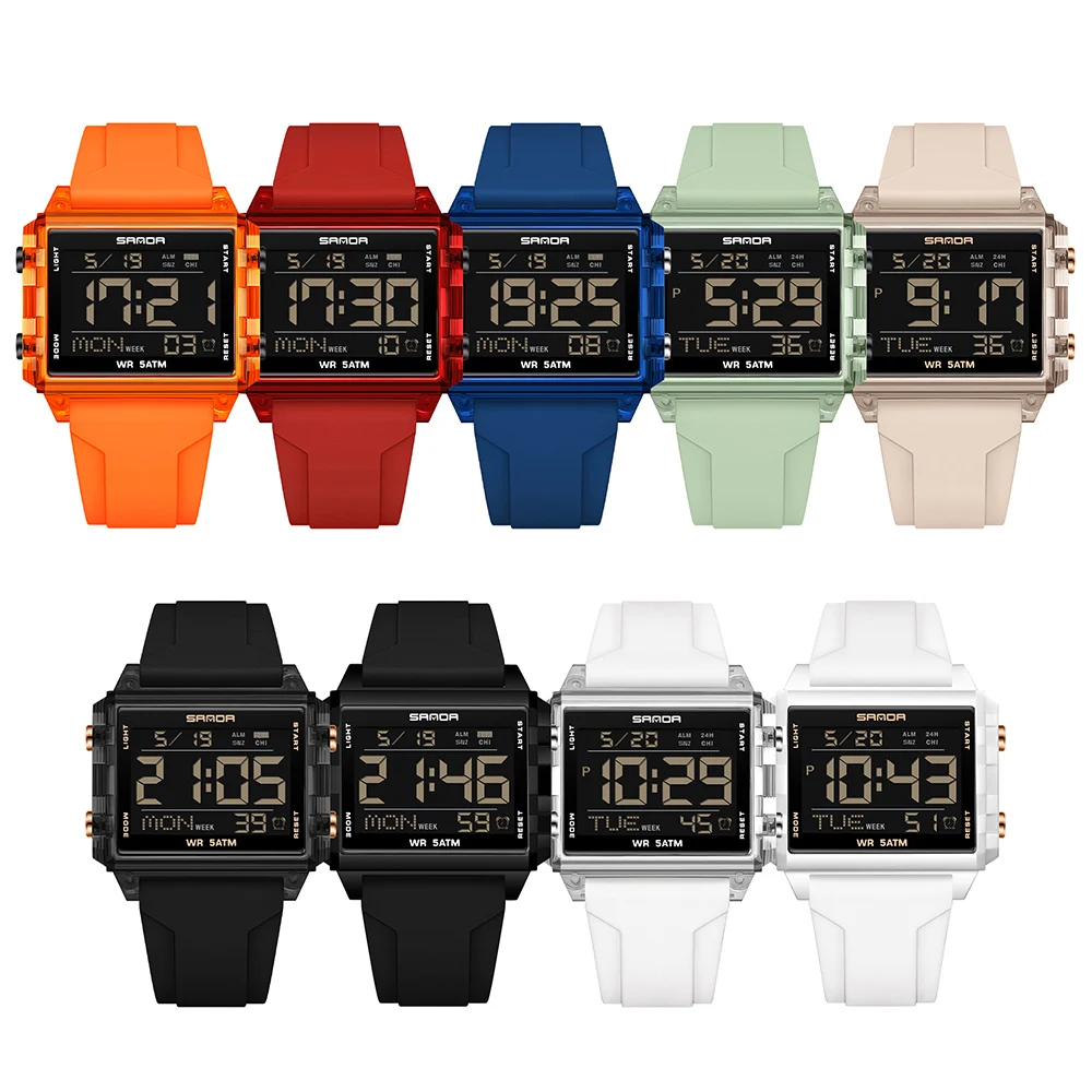 SANDA Jam Tangan LED Modis Ber - Luxury Watch Brands In World ulasan dan harga