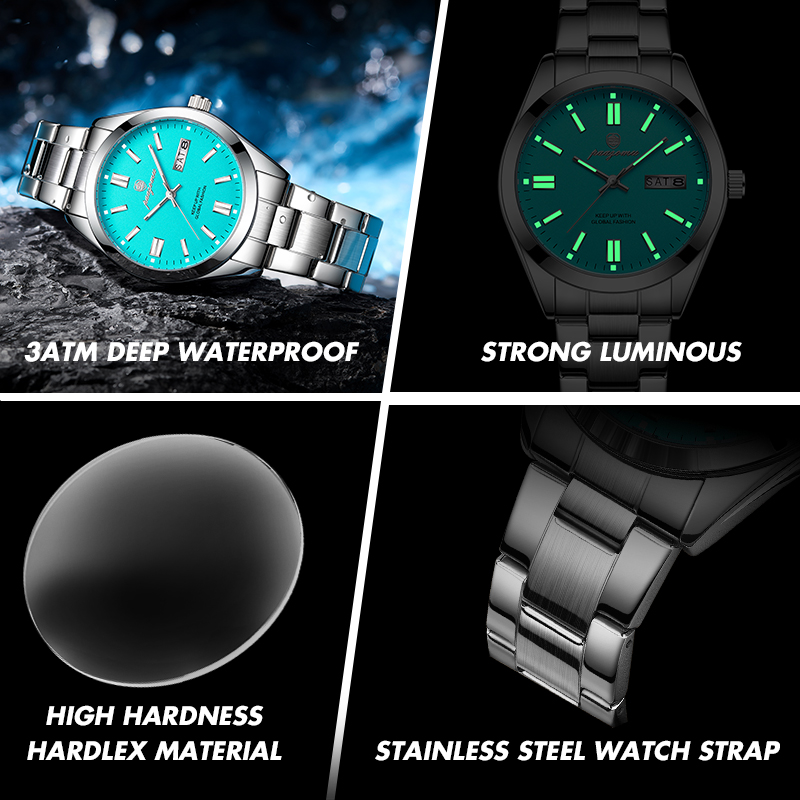 PAAZOMU Jam Tangan Pria Mewah  - Luxury Watch Nice ulasan dan harga