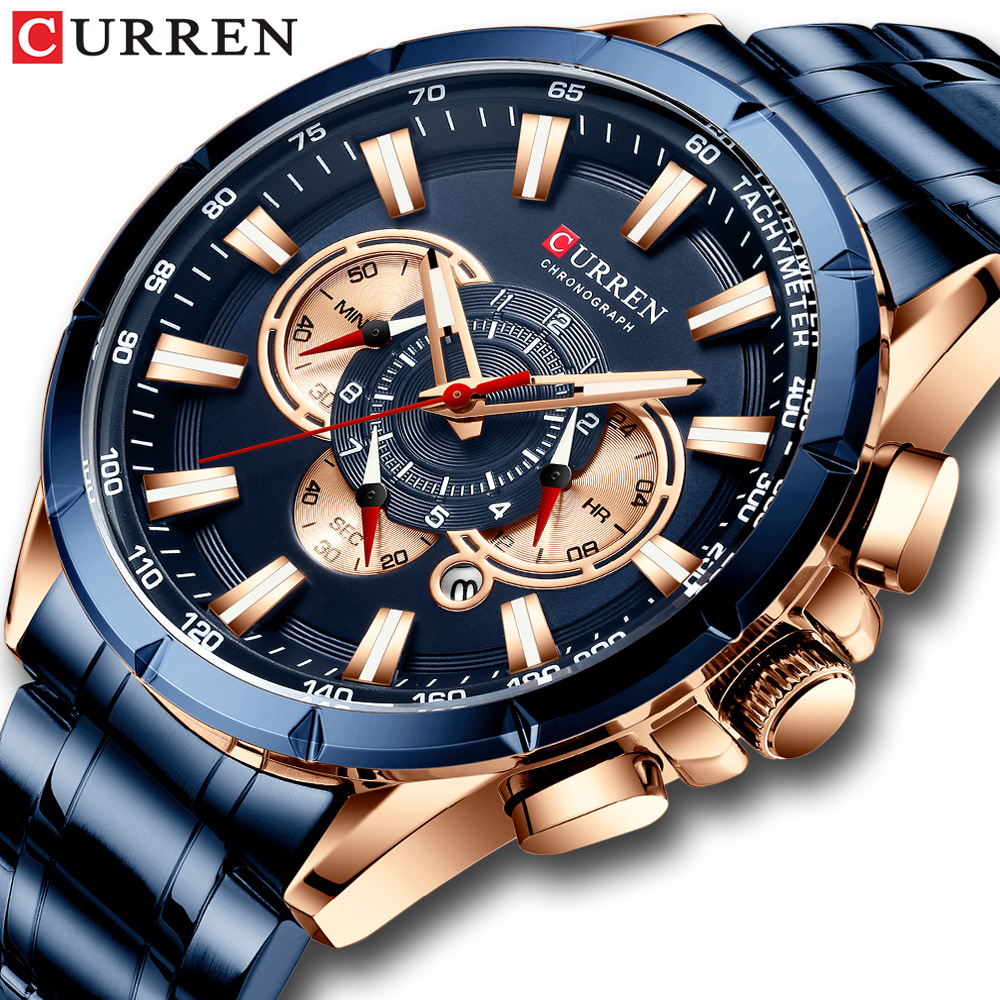 Jam Tangan Pria Curren/Carrion - Sapphire Crystal Display ulasan dan harga