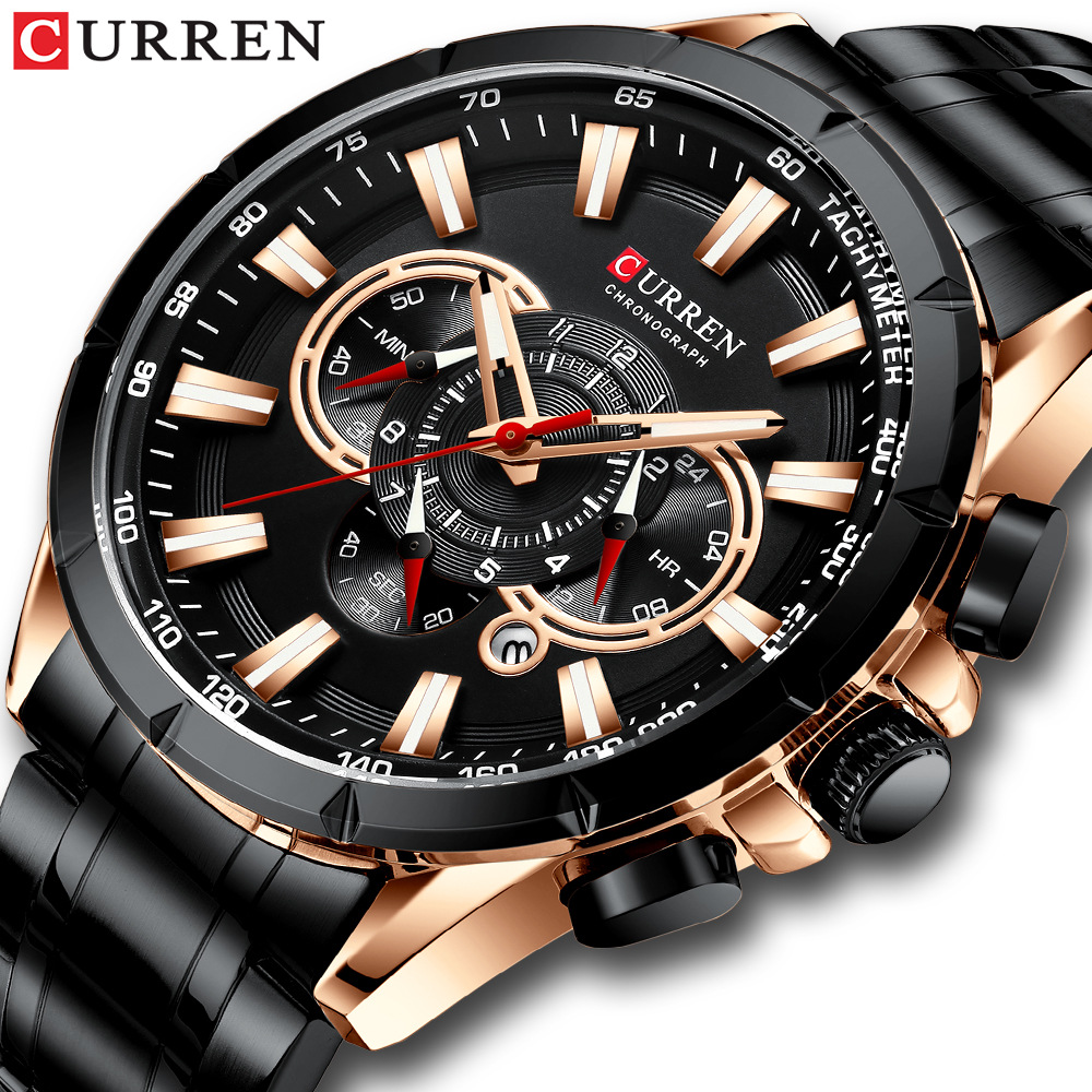Jam Tangan Pria Curren/Carrion - Sapphire Crystal Display ulasan dan harga