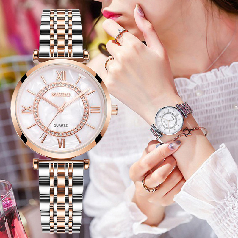 Jam tangan gelang kristal wani - Luxury Watch Diamond ulasan dan harga