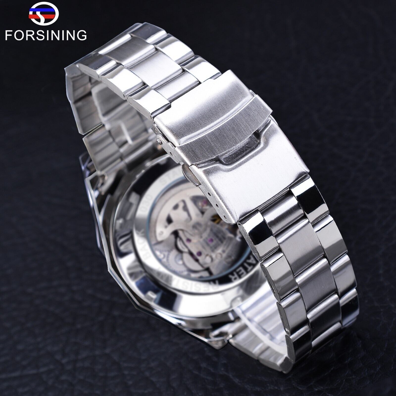 FORSINING Jam Tangan Tali Baja - Luxury Watch Nice ulasan dan harga
