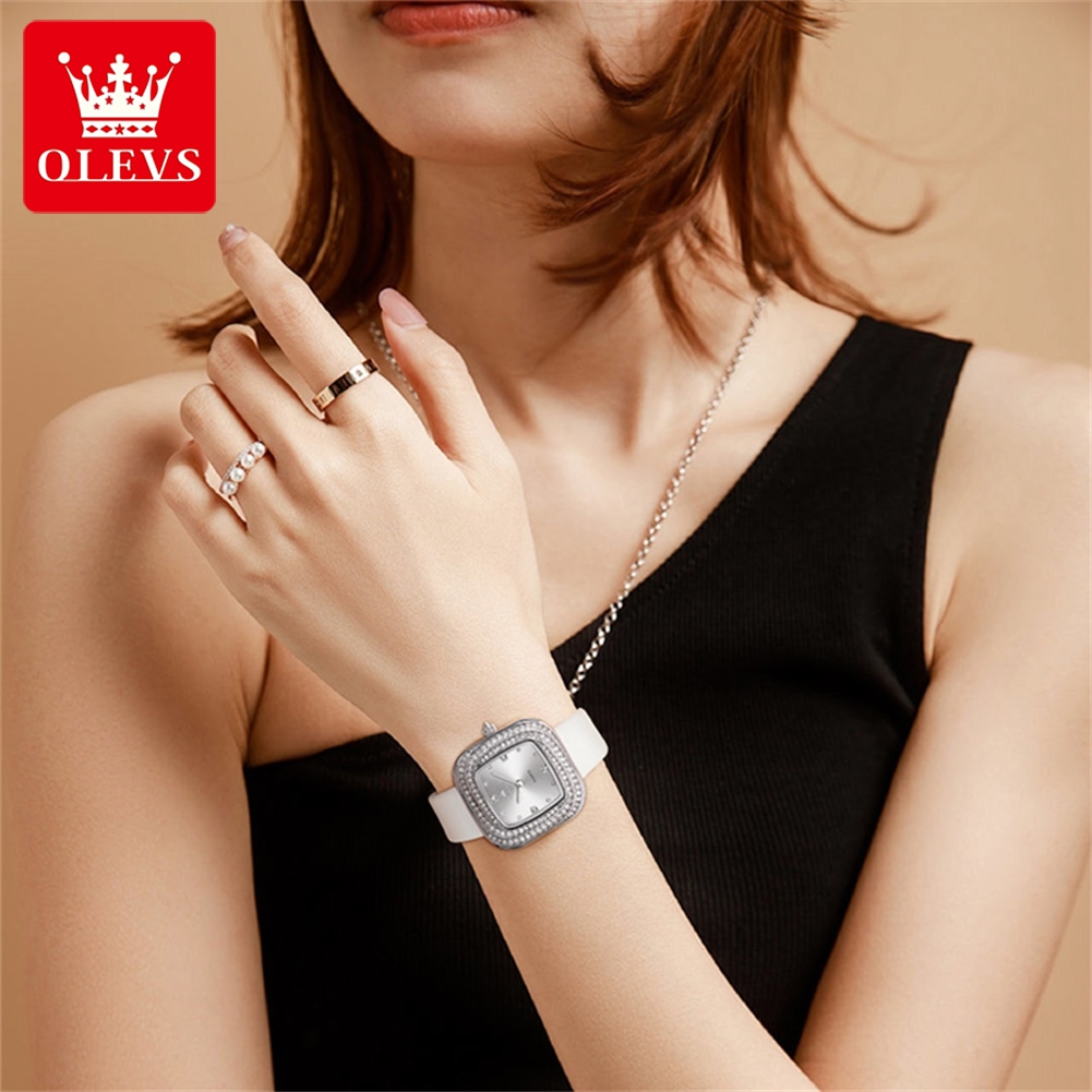 OLEVS 5512 Jam Tangan Kuarsa W - Luxury Watch Leather Strap ulasan dan harga