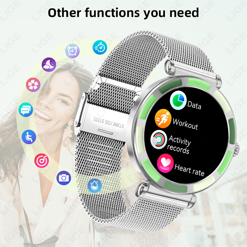 LIGE Jam Tangan Pintar Wanita  - Luxury Watch On Wrist ulasan dan harga