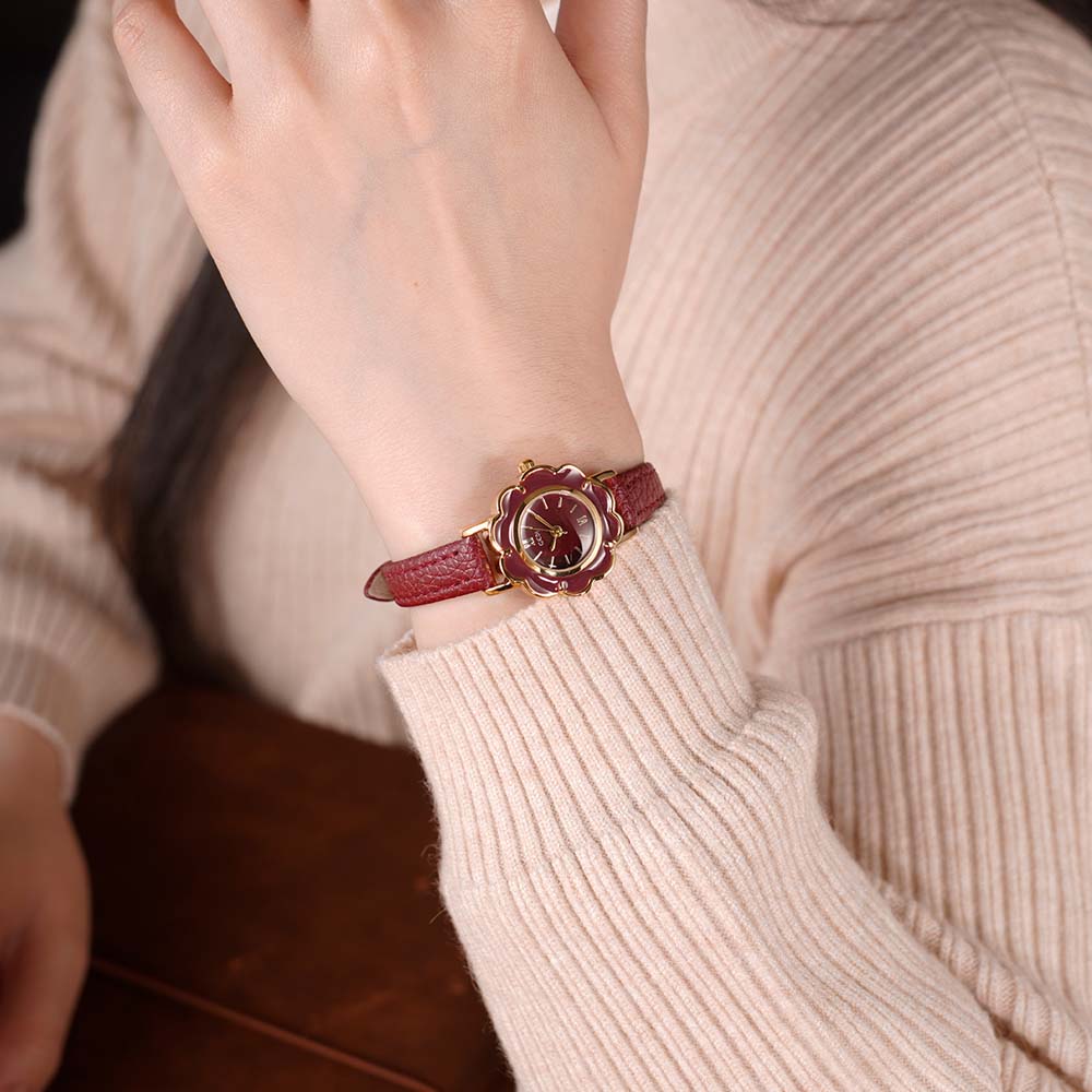 GEDI Jam Tangan Bunga Retro Ke - Luxury Watch Leather Strap ulasan dan harga
