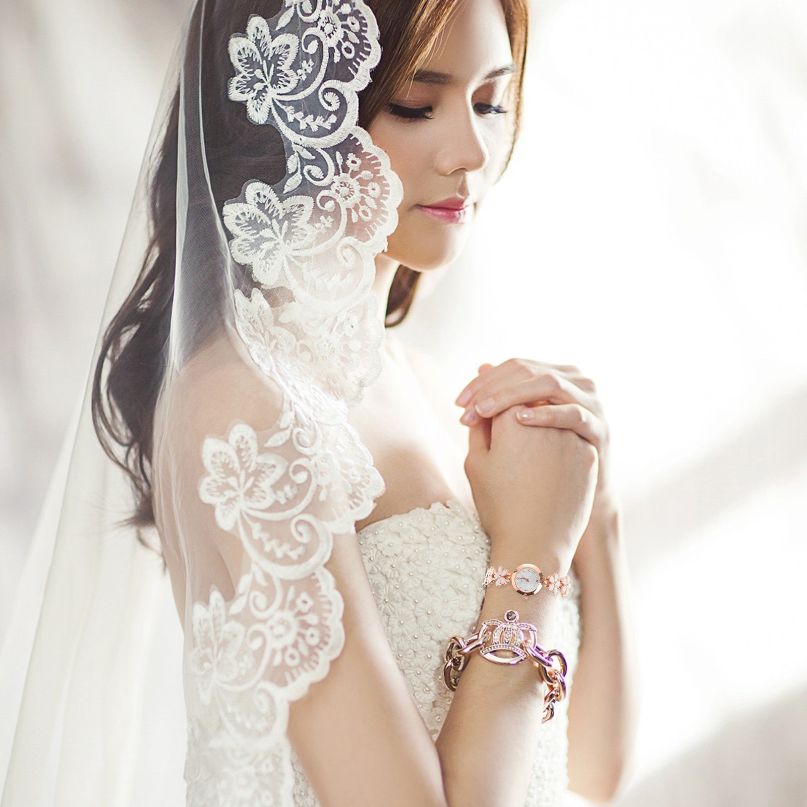 Jam Tangan Gelang Kristal Kuar - Luxury Watch Gold ulasan dan harga