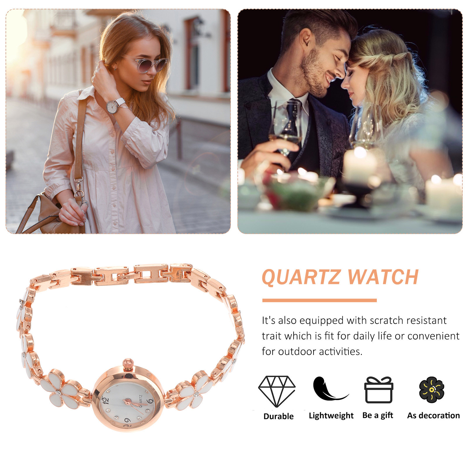 Jam Tangan Gelang Kristal Kuar - Luxury Watch Gold ulasan dan harga