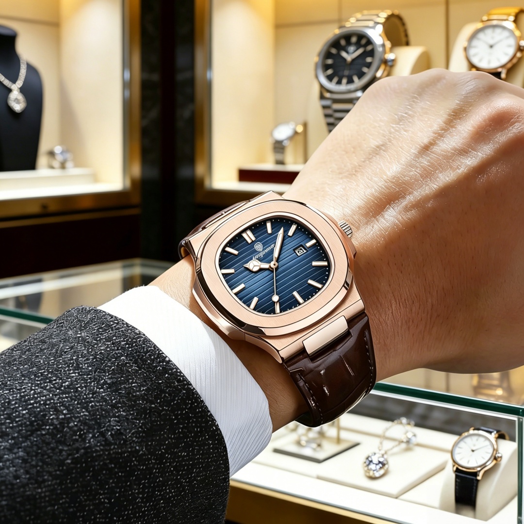 PAAZOMU Jam Tangan Pria Perseg - Luxury Watch Nice ulasan dan harga