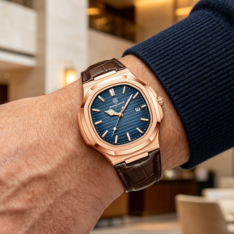PAAZOMU Jam Tangan Pria Perseg - Luxury Watch Nice ulasan dan harga