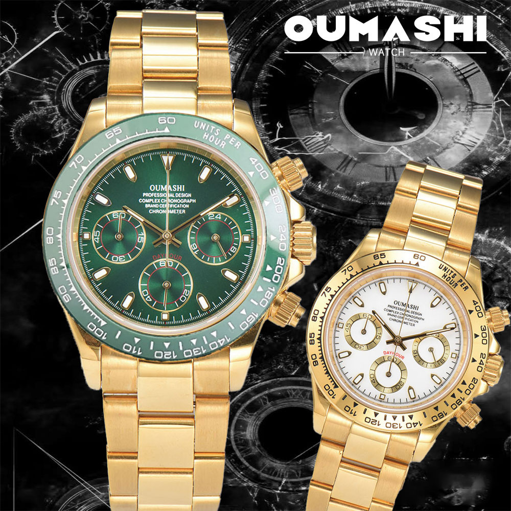 Jam Tangan Pria Emas 39mm Gera - Luxury Watch Gold ulasan dan harga