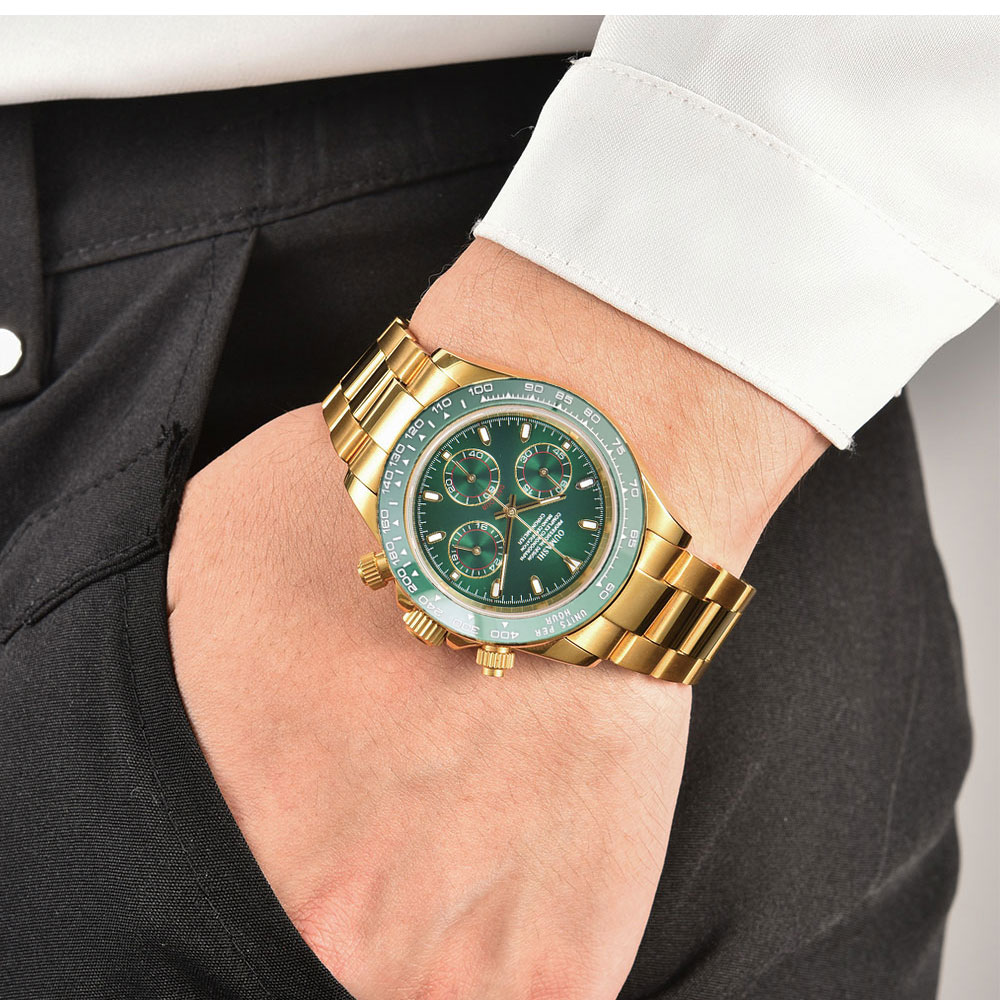 Jam Tangan Pria Emas 39mm Gera - Luxury Watch Gold ulasan dan harga