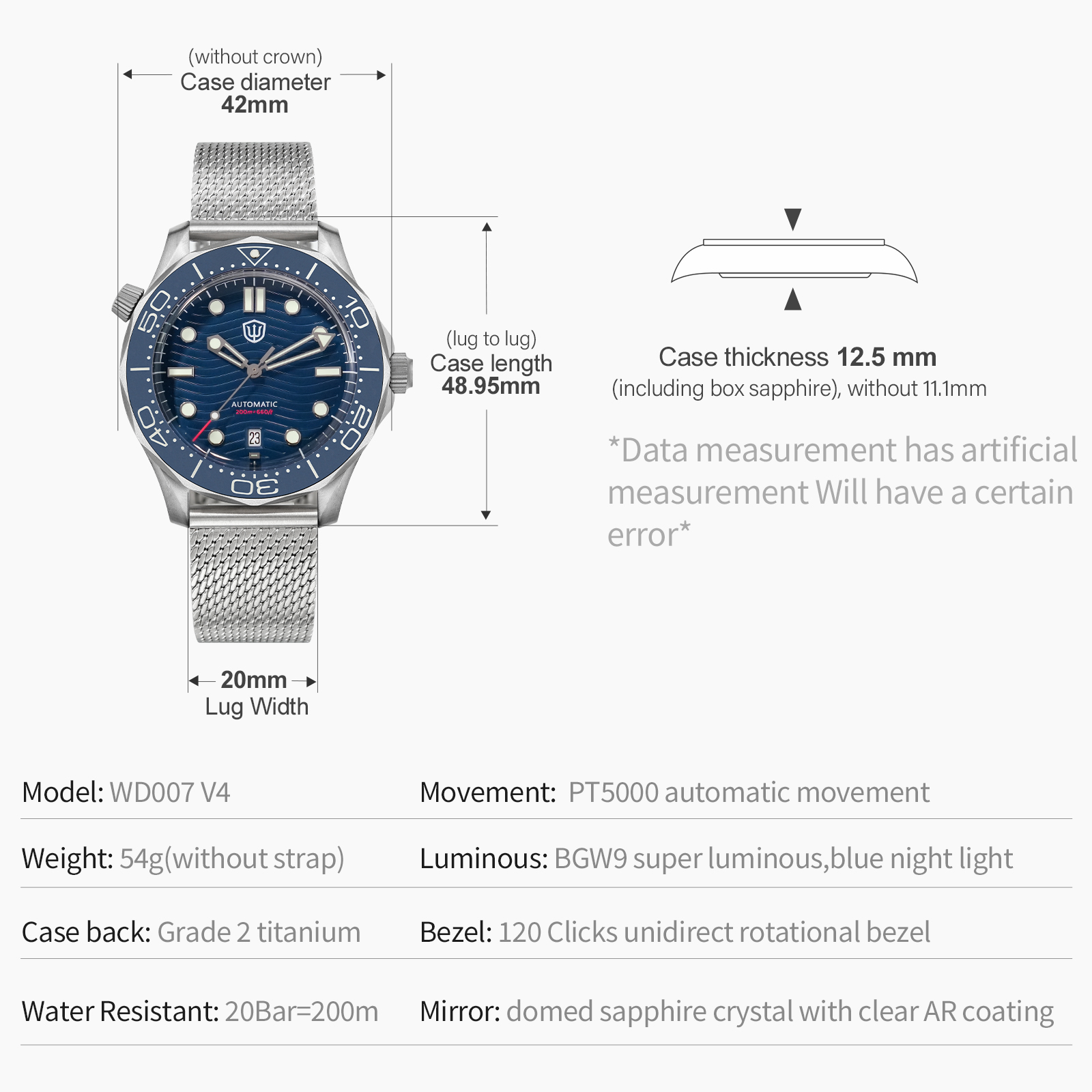 Watchdives WD007 V4 Jam Tangan - Luxury Watch Grade ulasan dan harga