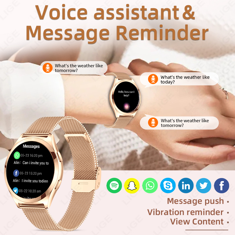 LIGE Jam Tangan Pintar Mewah u - Luxury Watch On Wrist ulasan dan harga