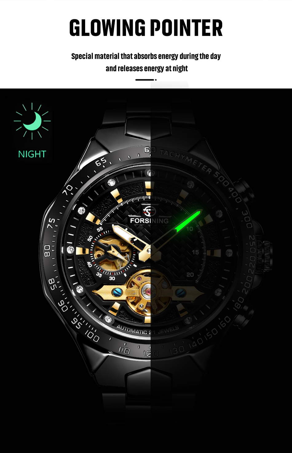Forsining jam tangan kerangka  - Luxury Watch And Price ulasan dan harga
