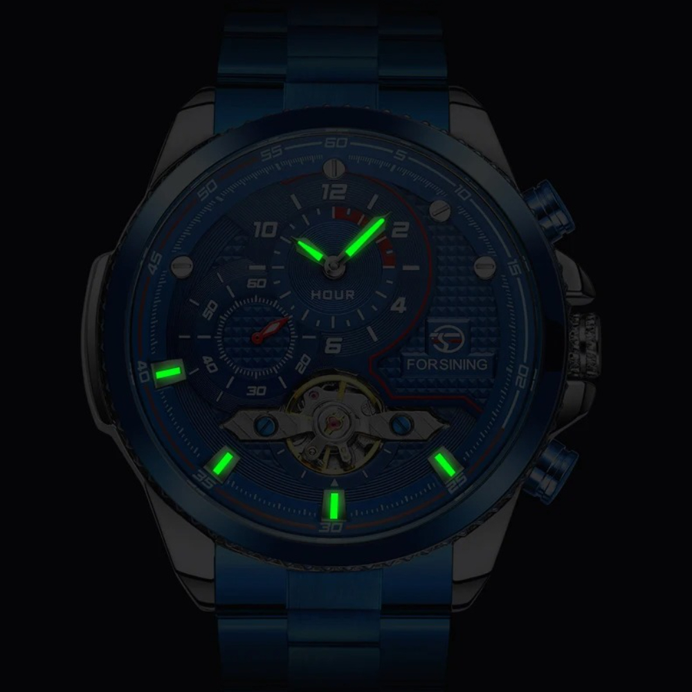 Jam Tangan Mekanis Pria Biru M - Luxury Watch Nice ulasan dan harga