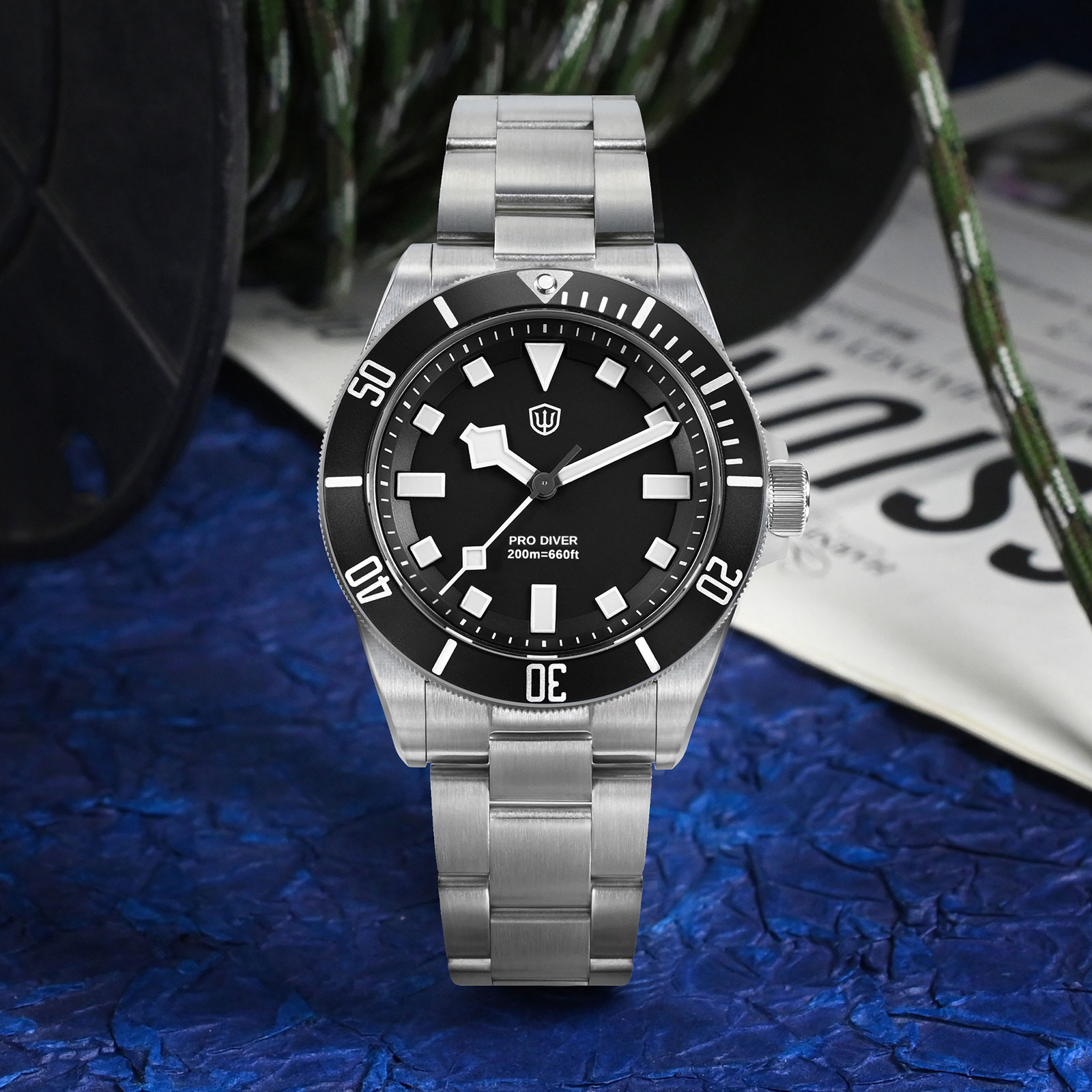 Watchfres jam tangan Quartz wd - Diver Watch 300M ulasan dan harga