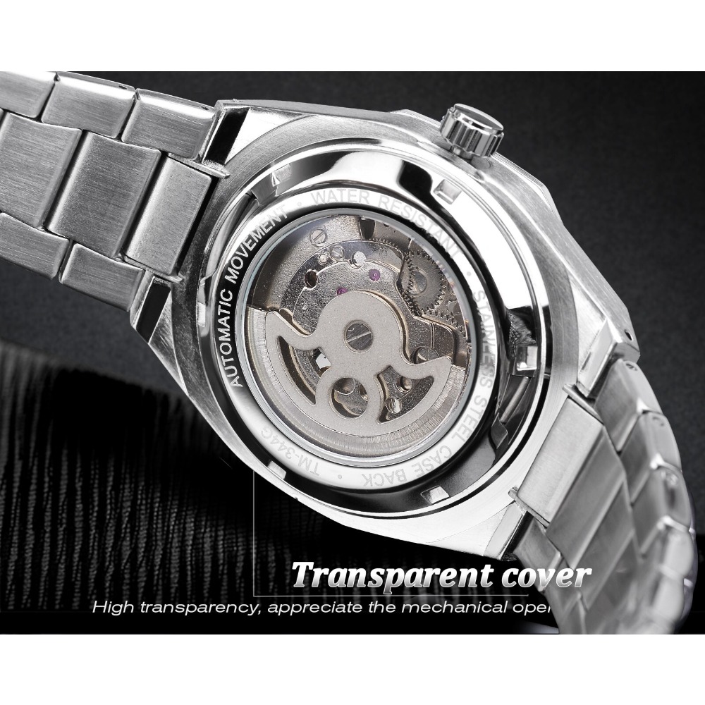 FORSINING Jam Tangan Tali Baja - Luxury Watch Nice ulasan dan harga